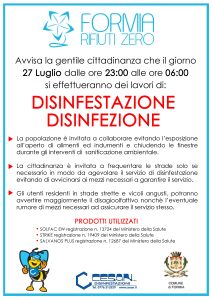 FORMIA disinfestazione