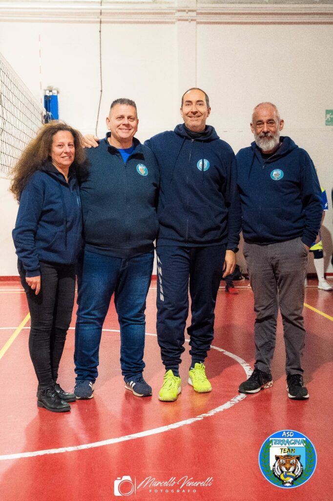 Dirigenti Asd Terracina Team 
In ordine da Sinistra
Matilde De Rosa Vice presidente 
Marsella Giuseppe Presidente
Pier Francesco Troccoli Responsabile Tecnico e Coach
Fiorenzo Priori Contabile